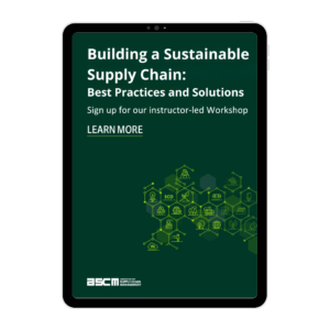 APICS Building a Sustainable Supply Chain